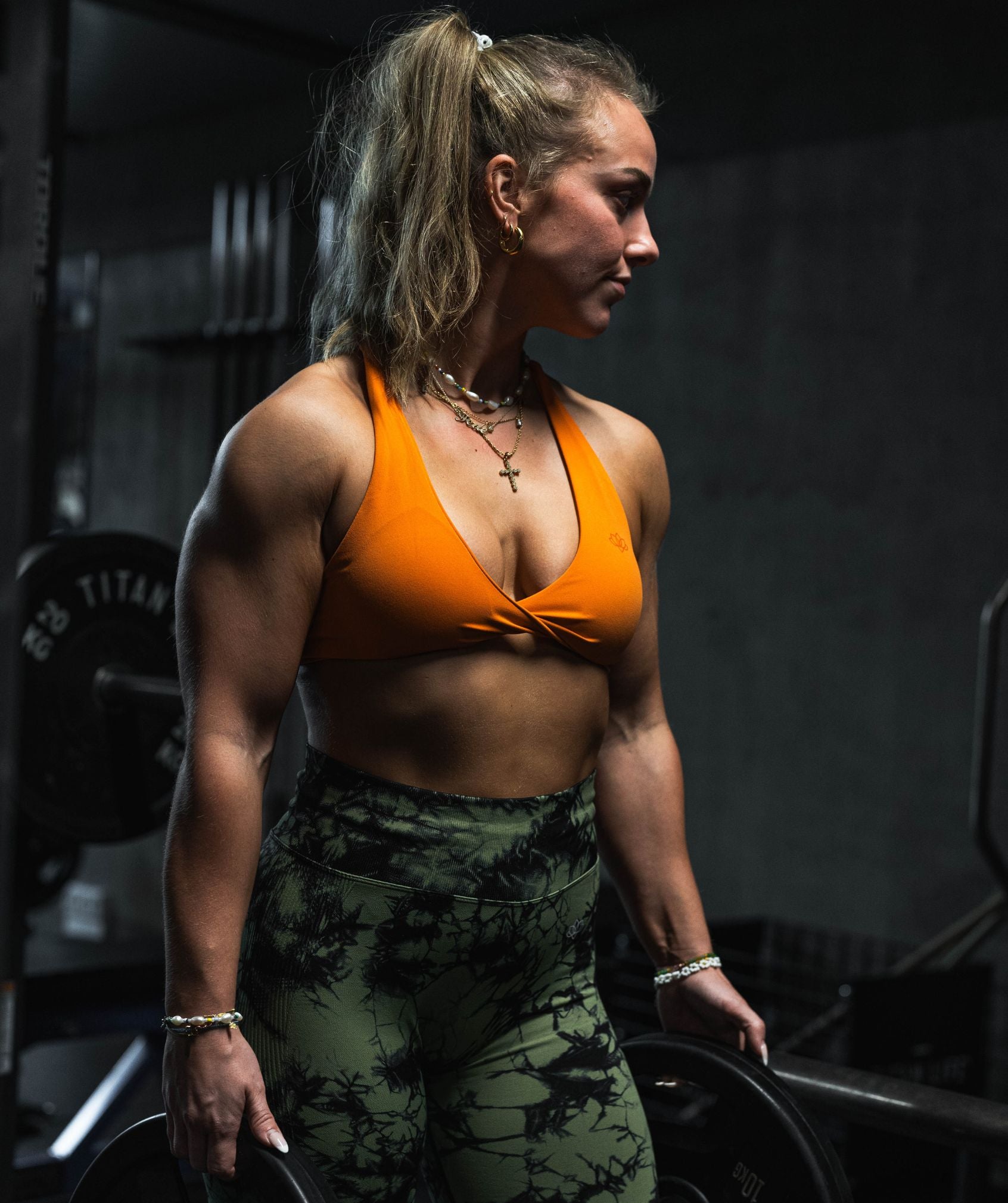 Mira Sports Bra (Orange)