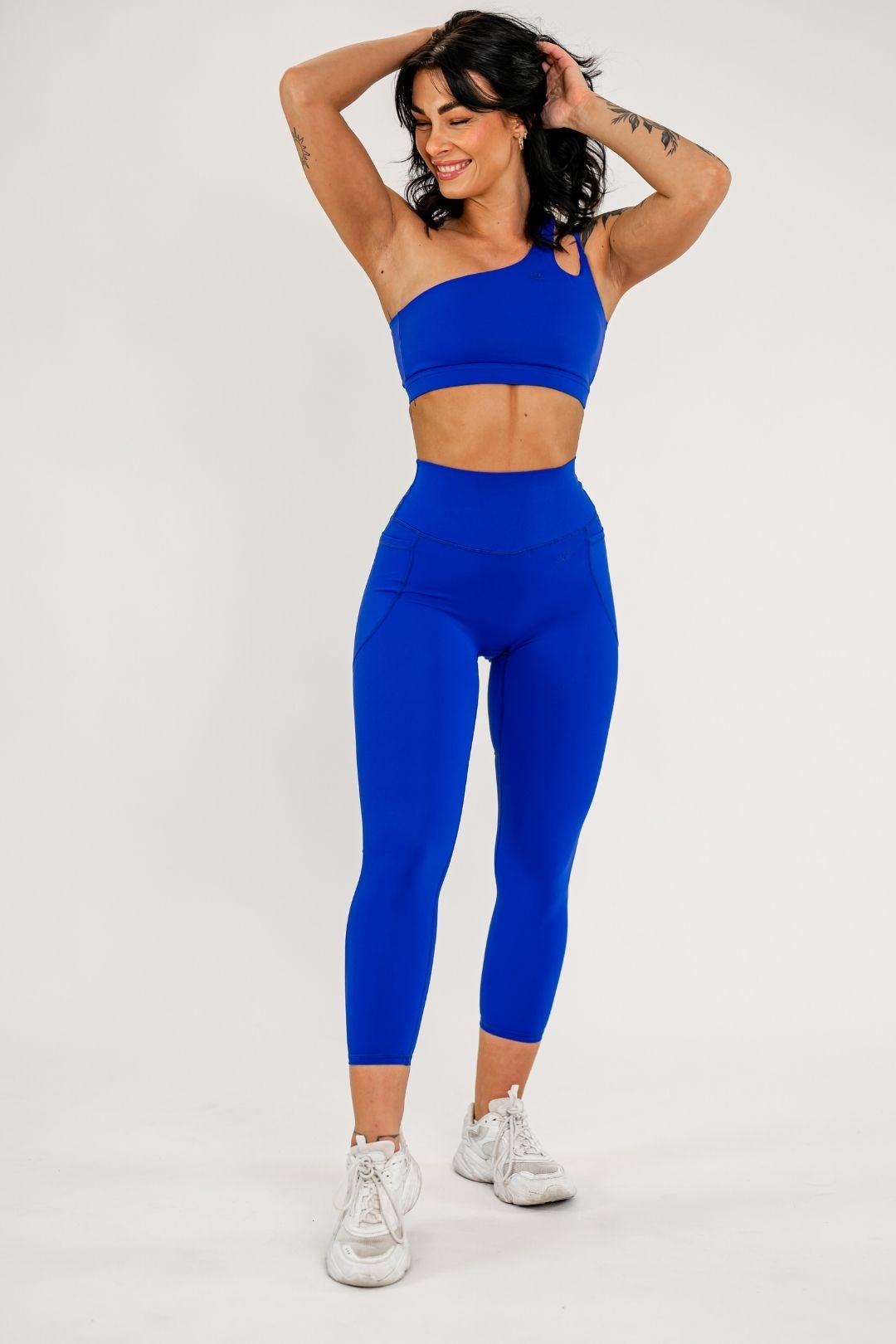 Jentle - Sola One Shoulder Bra (Dark Blue)