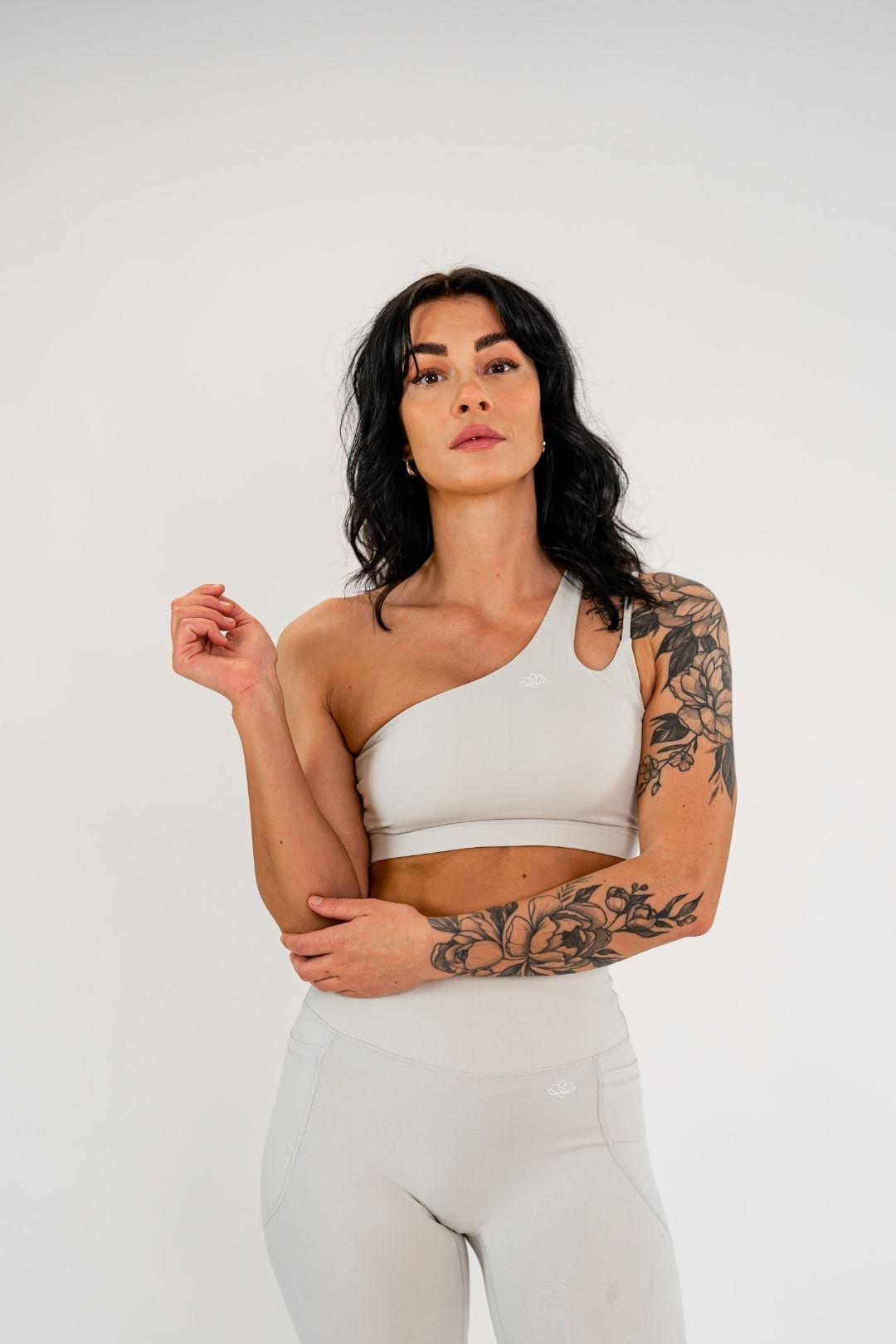 Jentle - Sola One Shoulder Bra (Beige)